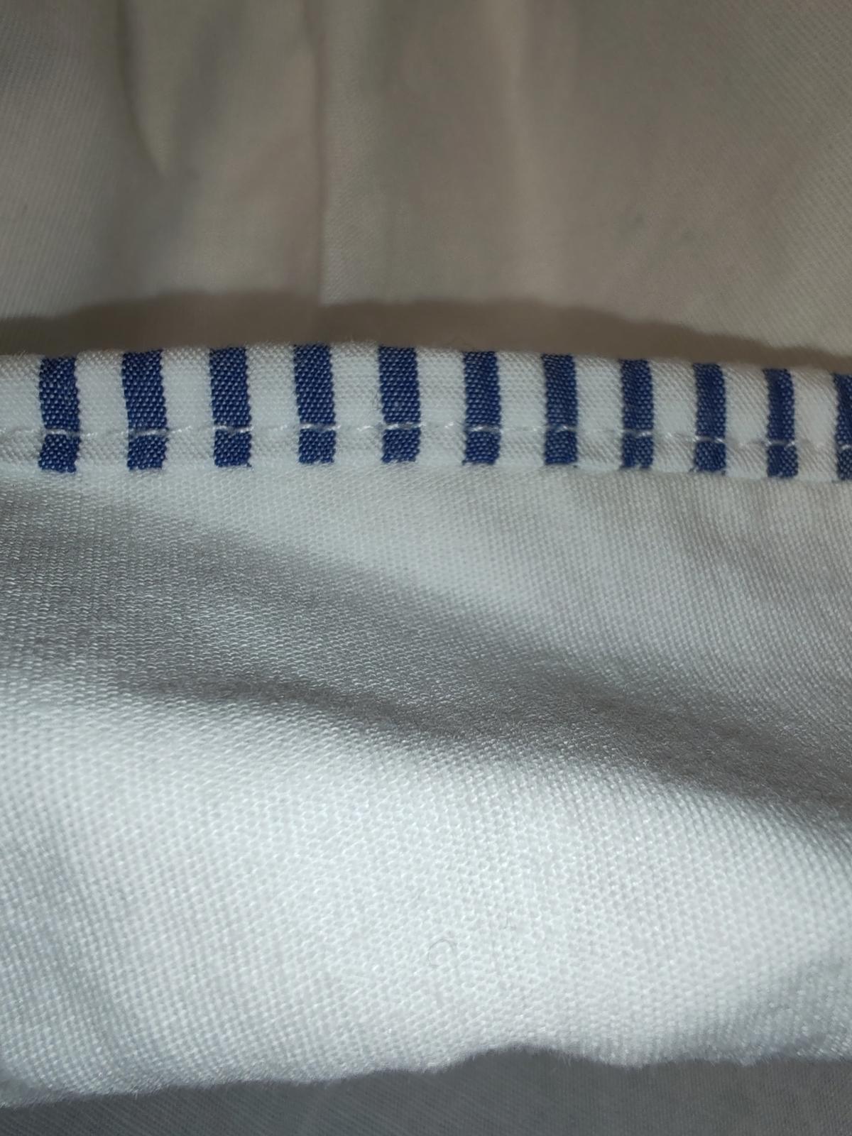 Bariloche | UK 10 | White & Blue Shirt | Mixed materials