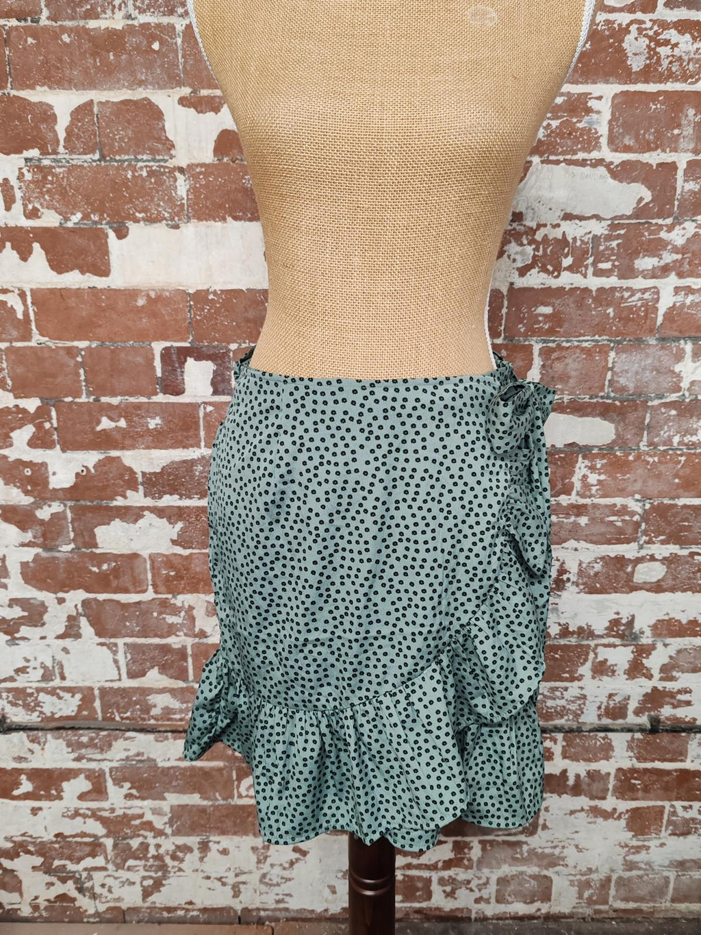 Only | L | Floral Green Skirt | Polyester