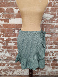 Only | L | Floral Green Skirt | Polyester