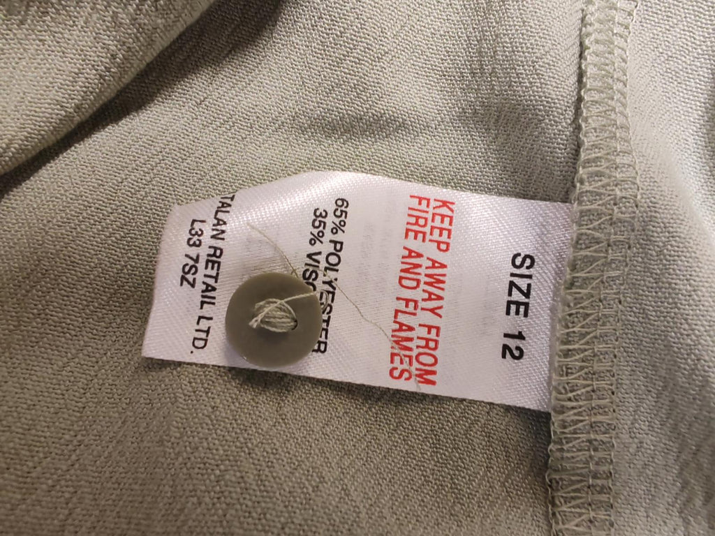Papaya | UK 12 | Green Sleveless Shirt | Polyester