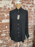 M&S | UK 12 | Black Shirt | Polyester
