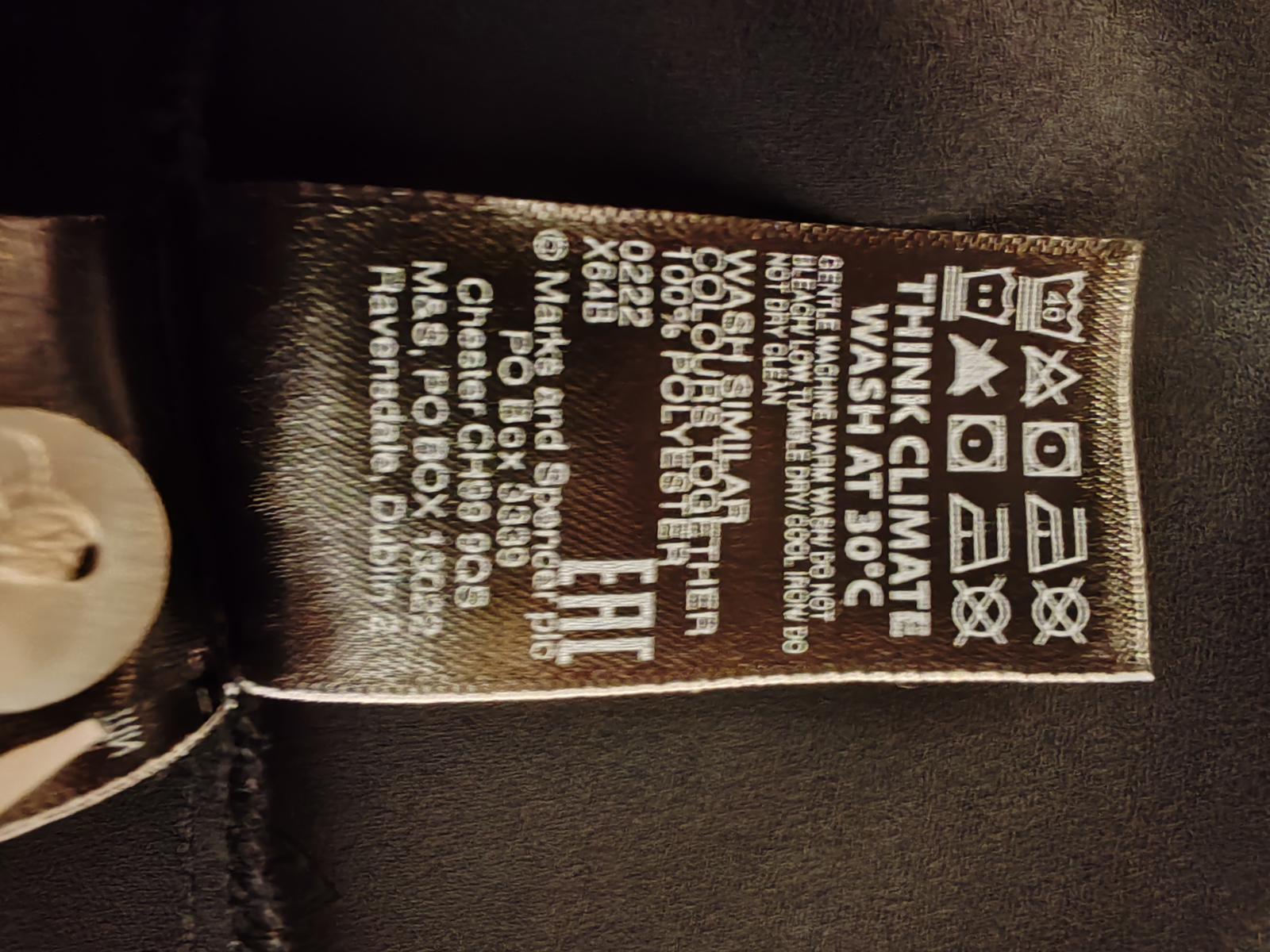 M&S | UK 12 | Black Shirt | Polyester