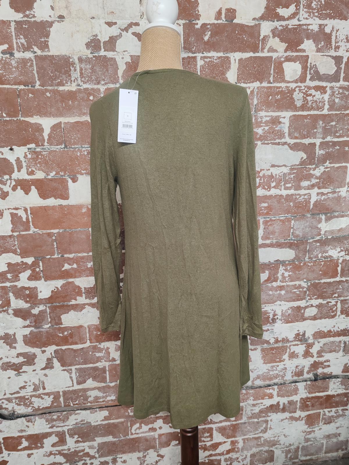 George | UK 12 | Khaki Dress | Polyester