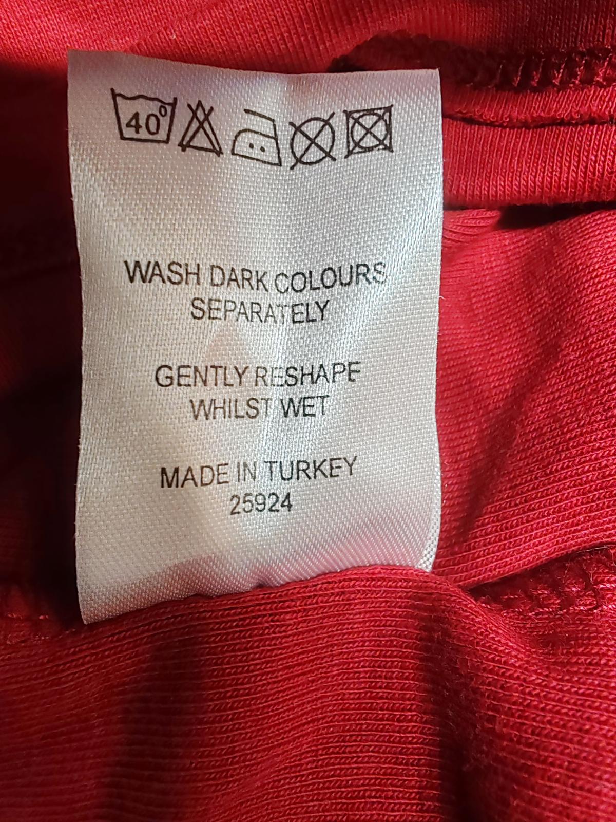 Cotton Traders | UK 10 | Red 3/4 Sleeve Tshirt | Cotton
