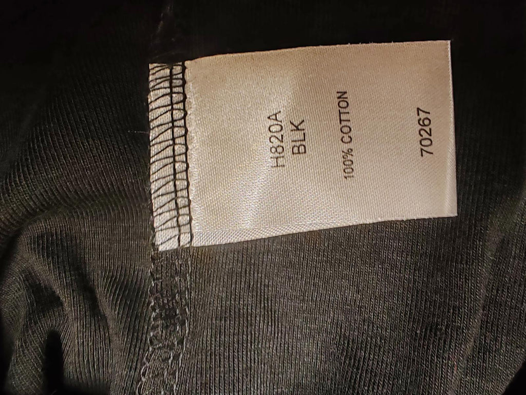 Cotton Traders | UK 12 | Black 3/4 Sleeve Tshirt | Cotton
