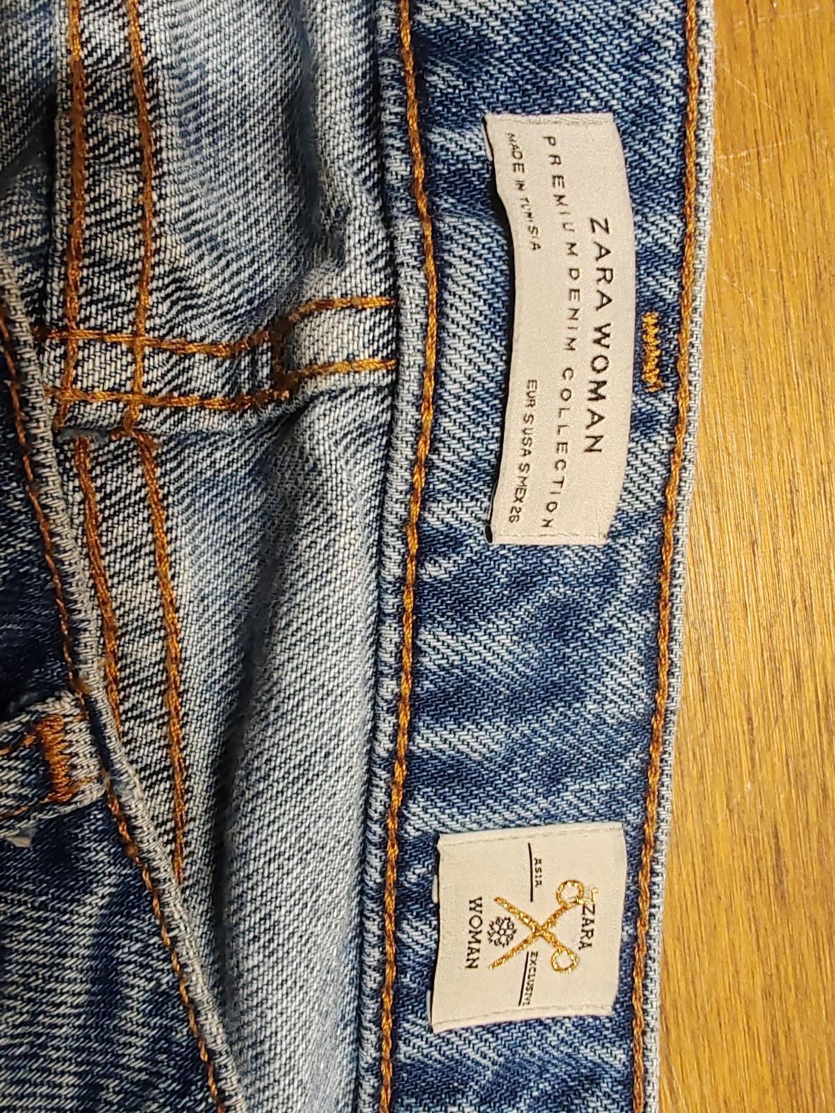 Zara | S | Distressed Denim Skirt | Cotton