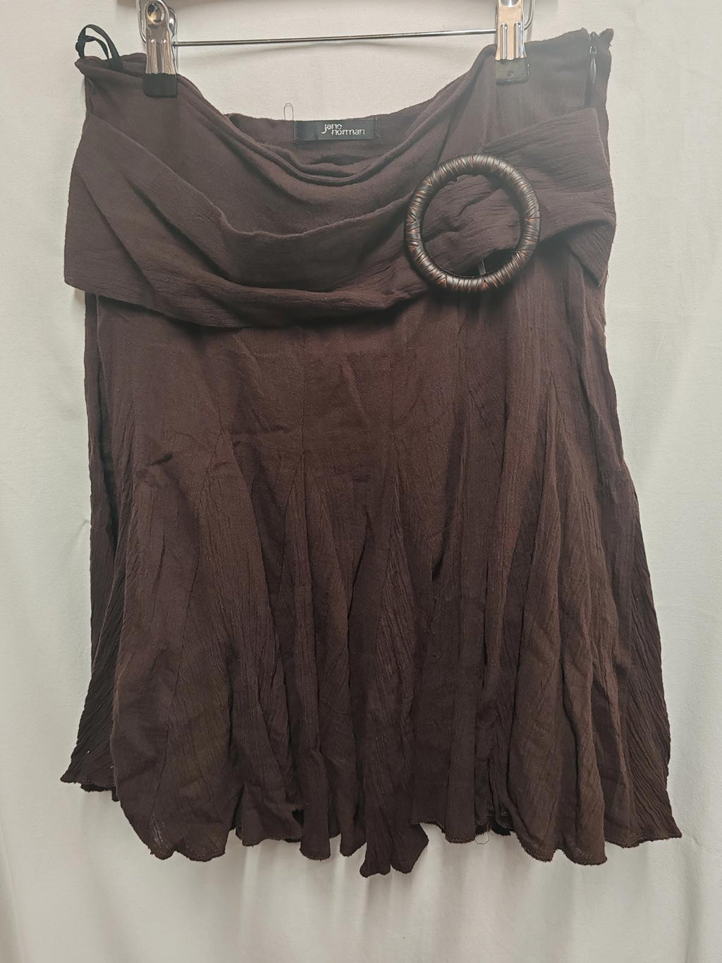 Jane Norman | UK 12 | Brown Boho Skirt | Cotton