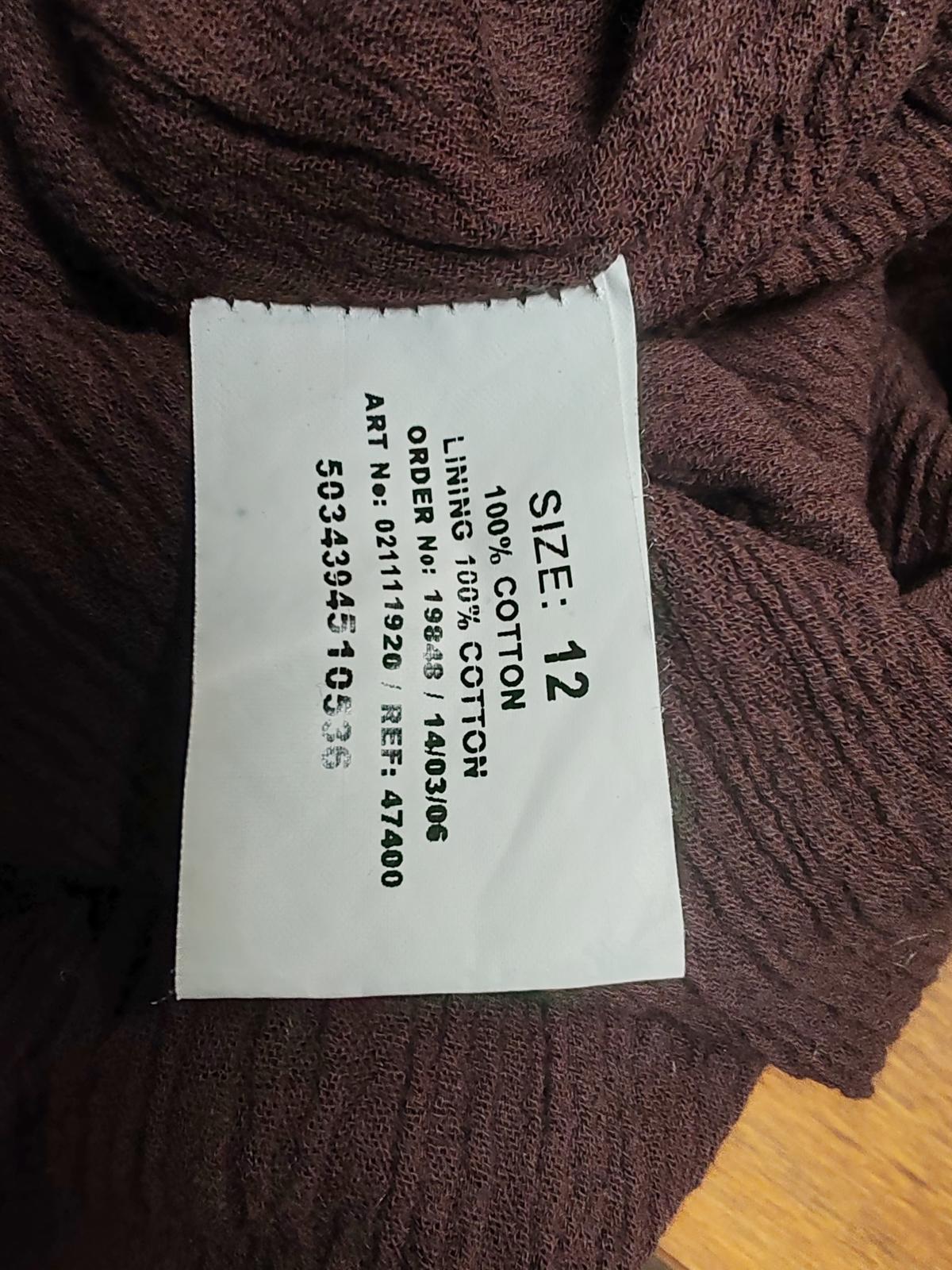Jane Norman | UK 12 | Brown Boho Skirt | Cotton