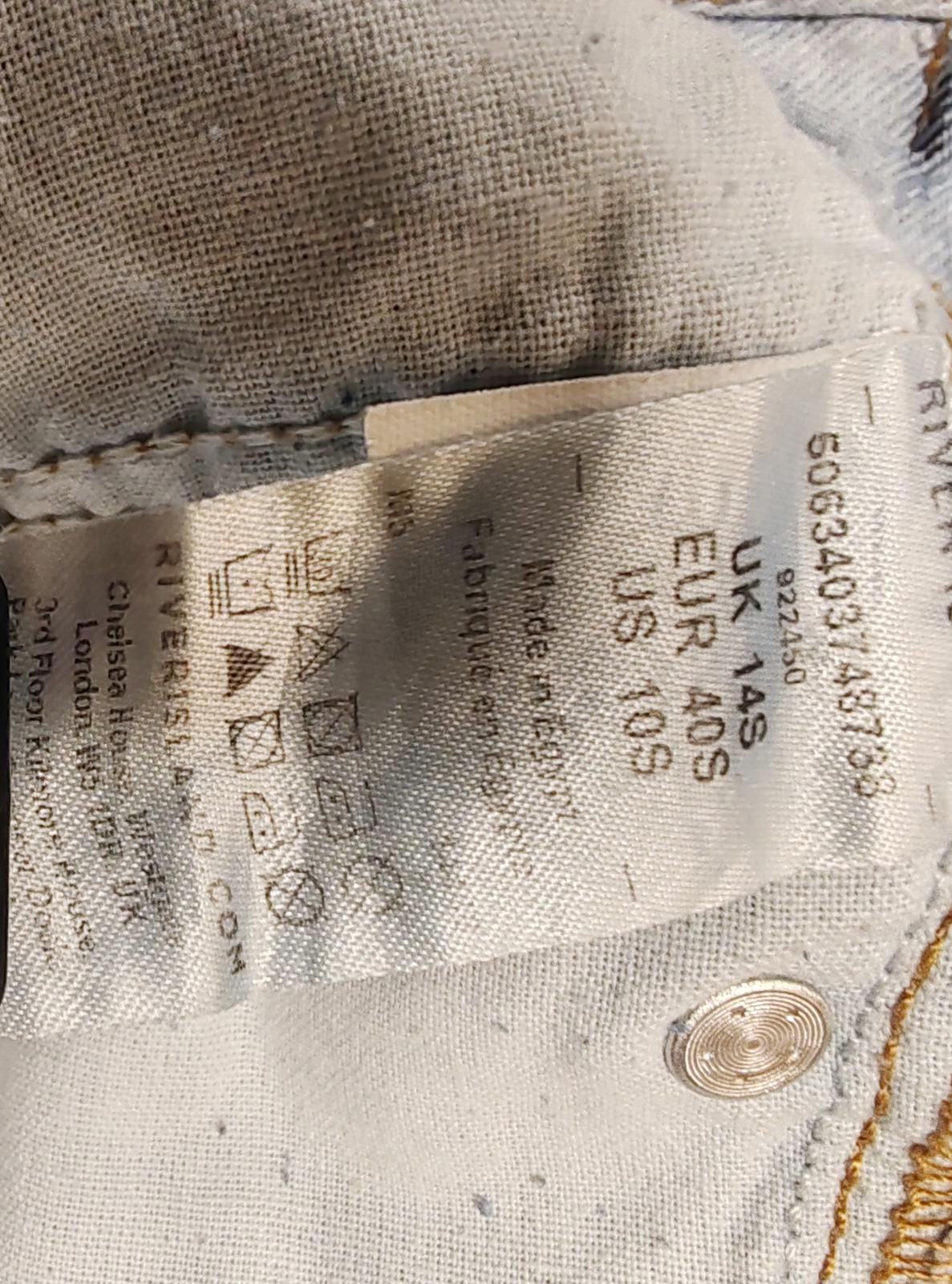 River Island | UK 14S | Wide Denim Jeans