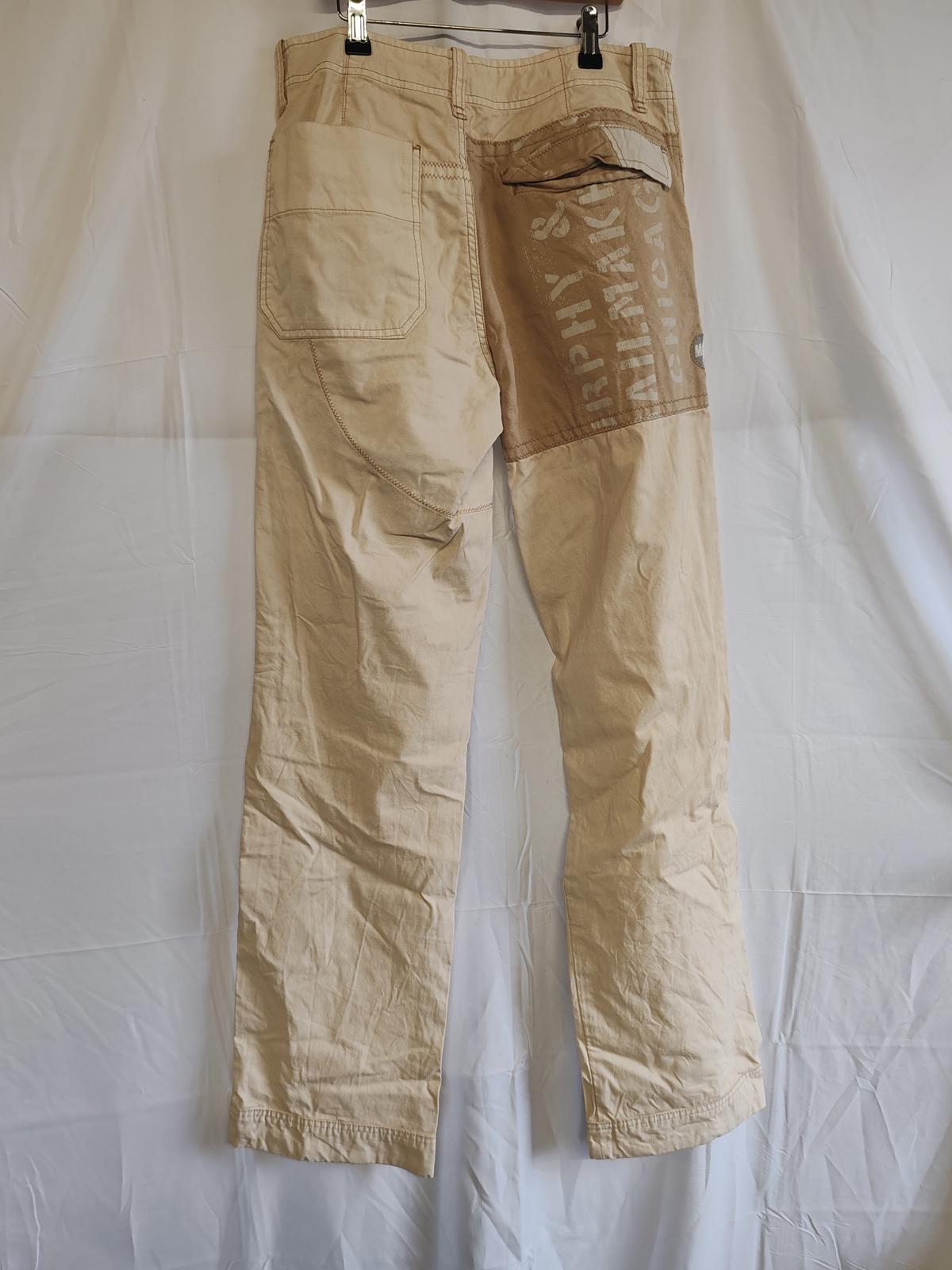 Murphy & Nye | 34" Waist | Beige trousers | Cotton