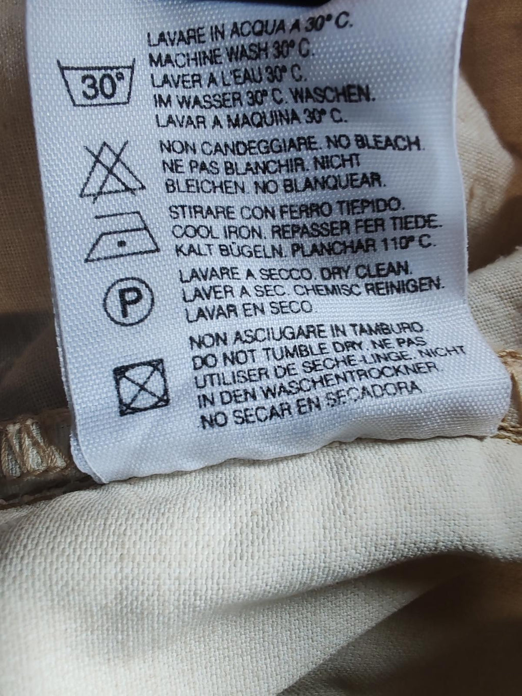 Murphy & Nye | 34" Waist | Beige trousers | Cotton
