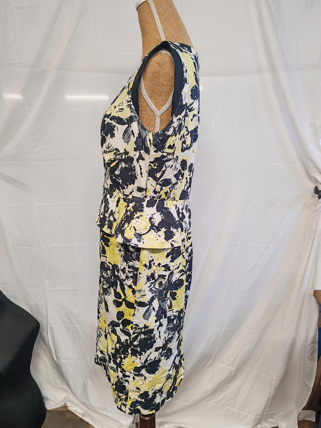 Per Una | UK 14 | Mixed Colour Pencil Dress | Cotton