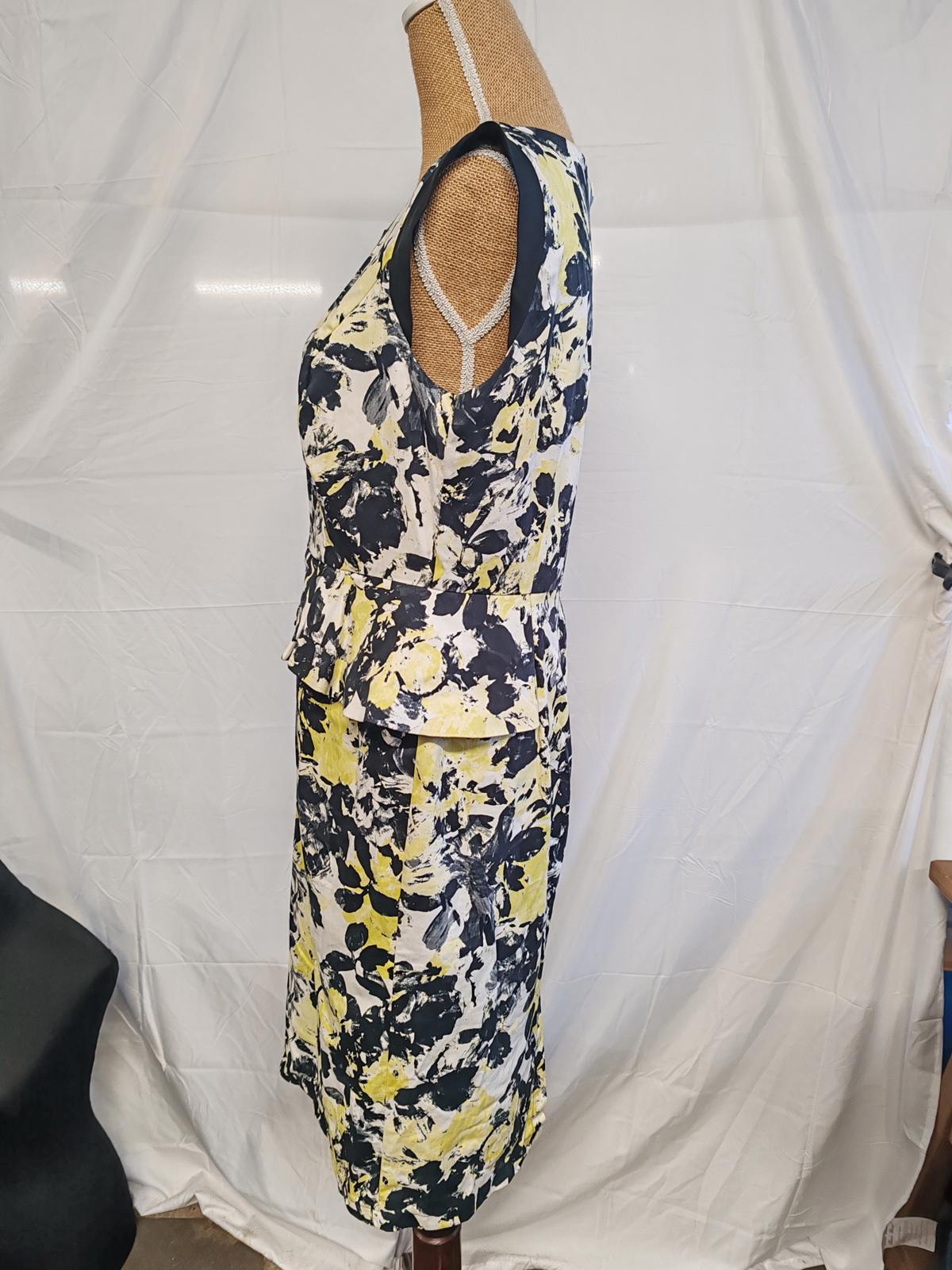 Per Una | UK 14 | Mixed Colour Pencil Dress | Cotton