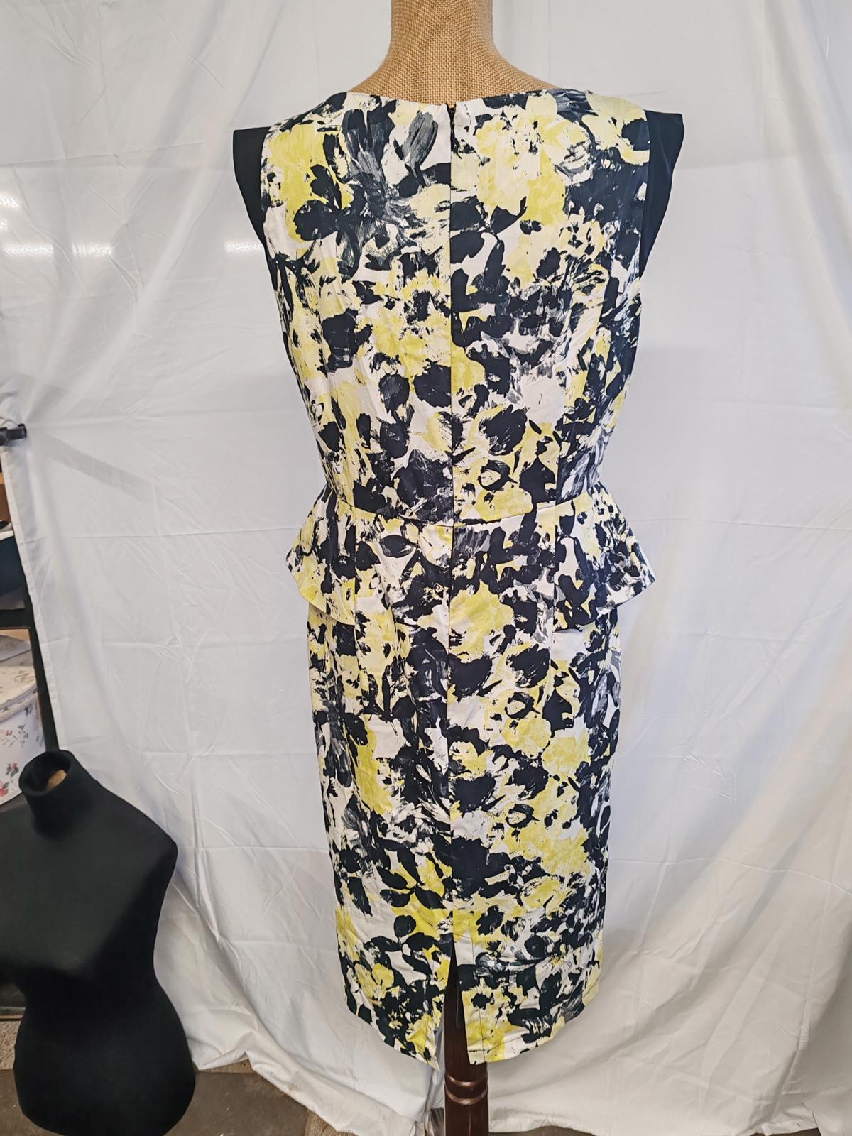 Per Una | UK 14 | Mixed Colour Pencil Dress | Cotton