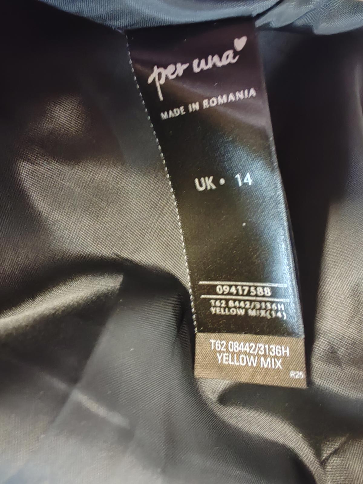 Per Una | UK 14 | Mixed Colour Pencil Dress | Cotton