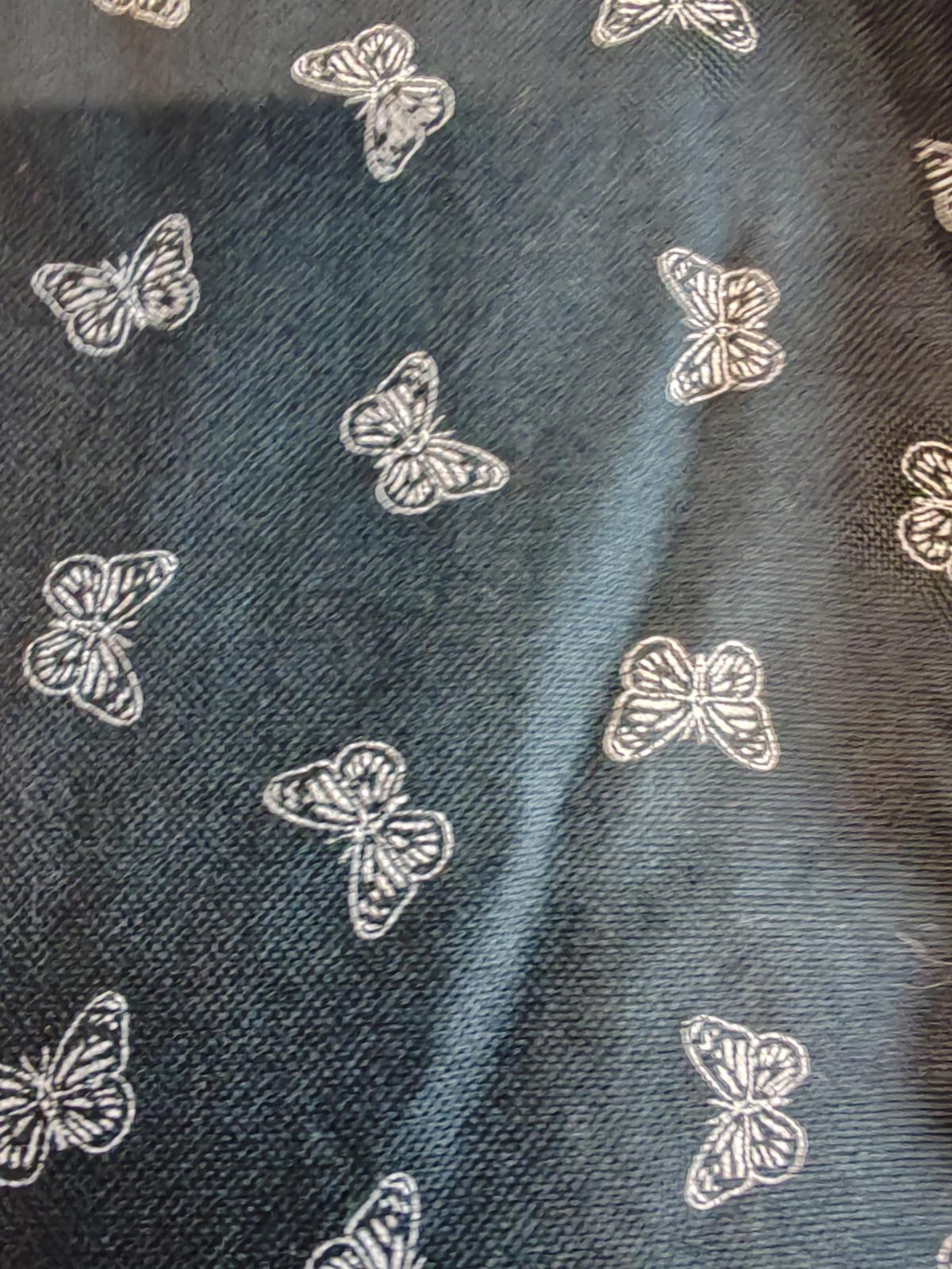 M&S Limited Edition | 2XL | Navy Butterfly Print Shirt | Cotton