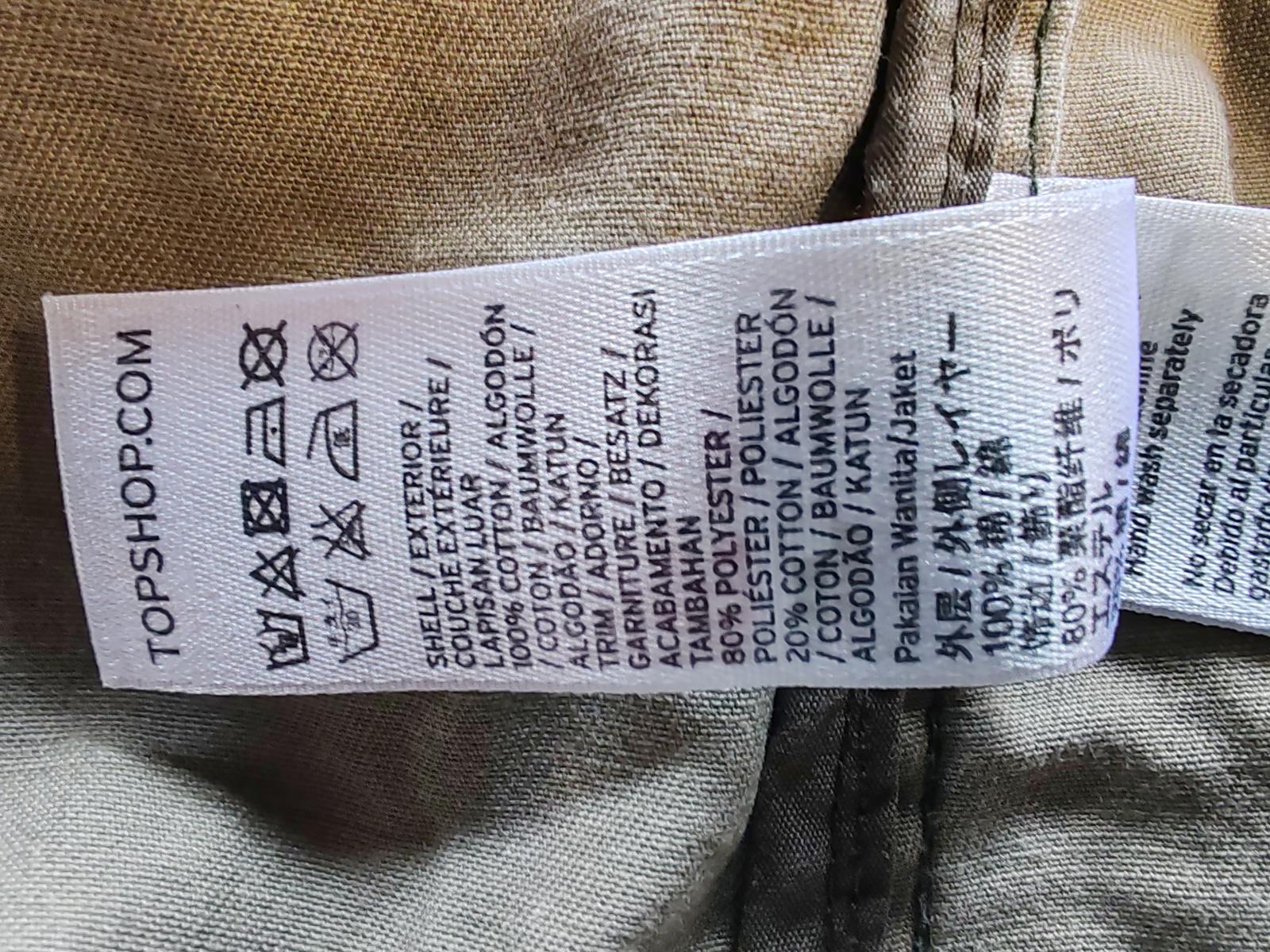 Topshop | UK 8 | Camouflage Distressed Jacket | Cotton