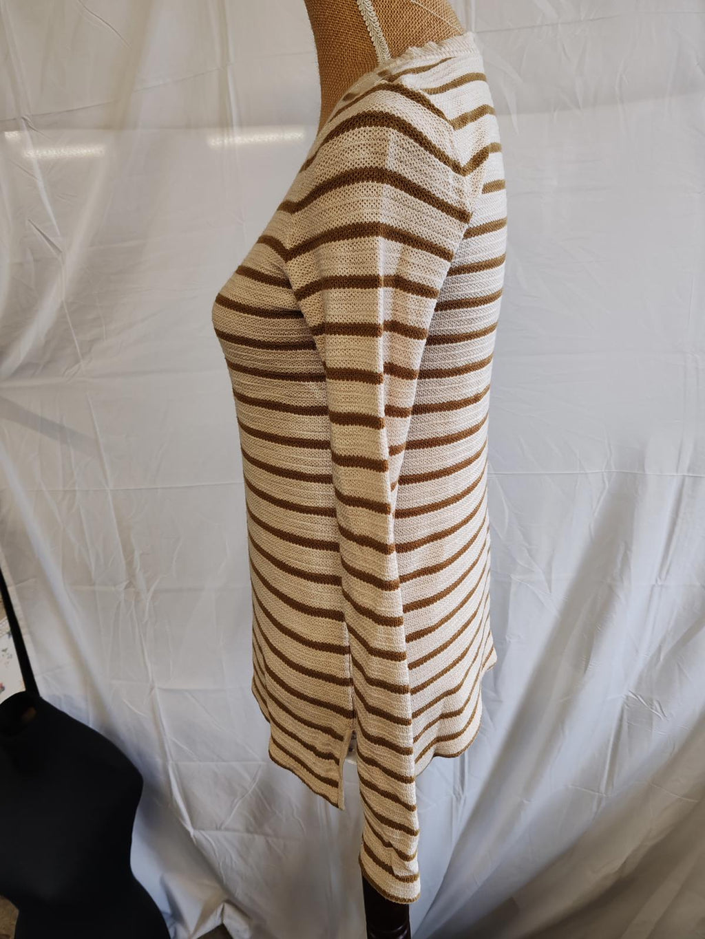 Fatface | UK 10 | Cream & Brown Jumper | Cotton