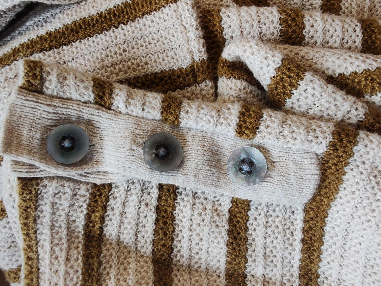 Fatface | UK 10 | Cream & Brown Jumper | Cotton