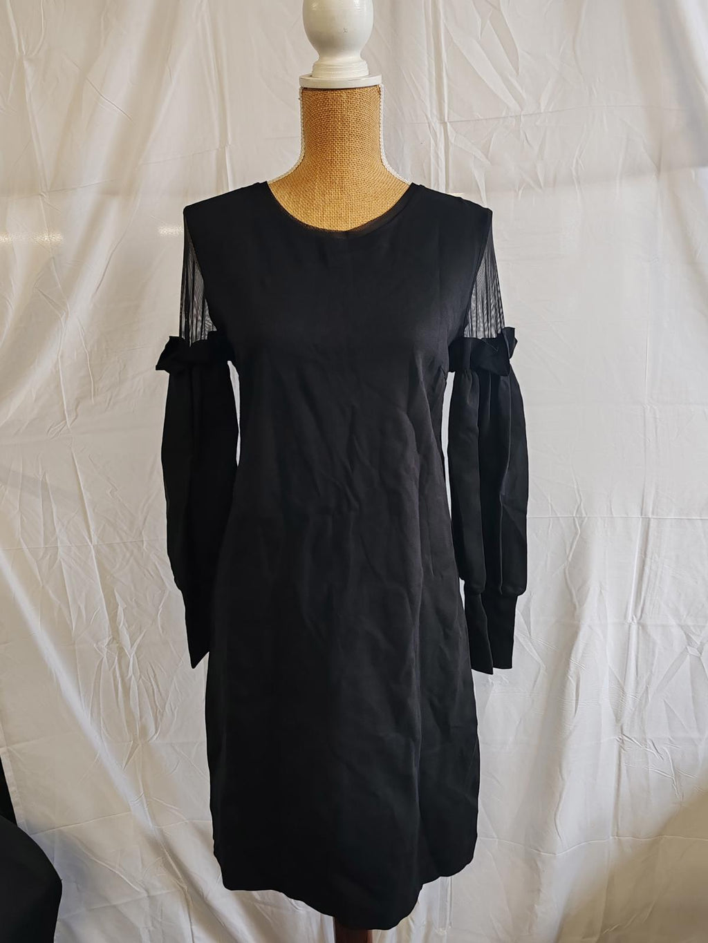 D. Exterior | UK L | Black Bodycon Dress | Viscose