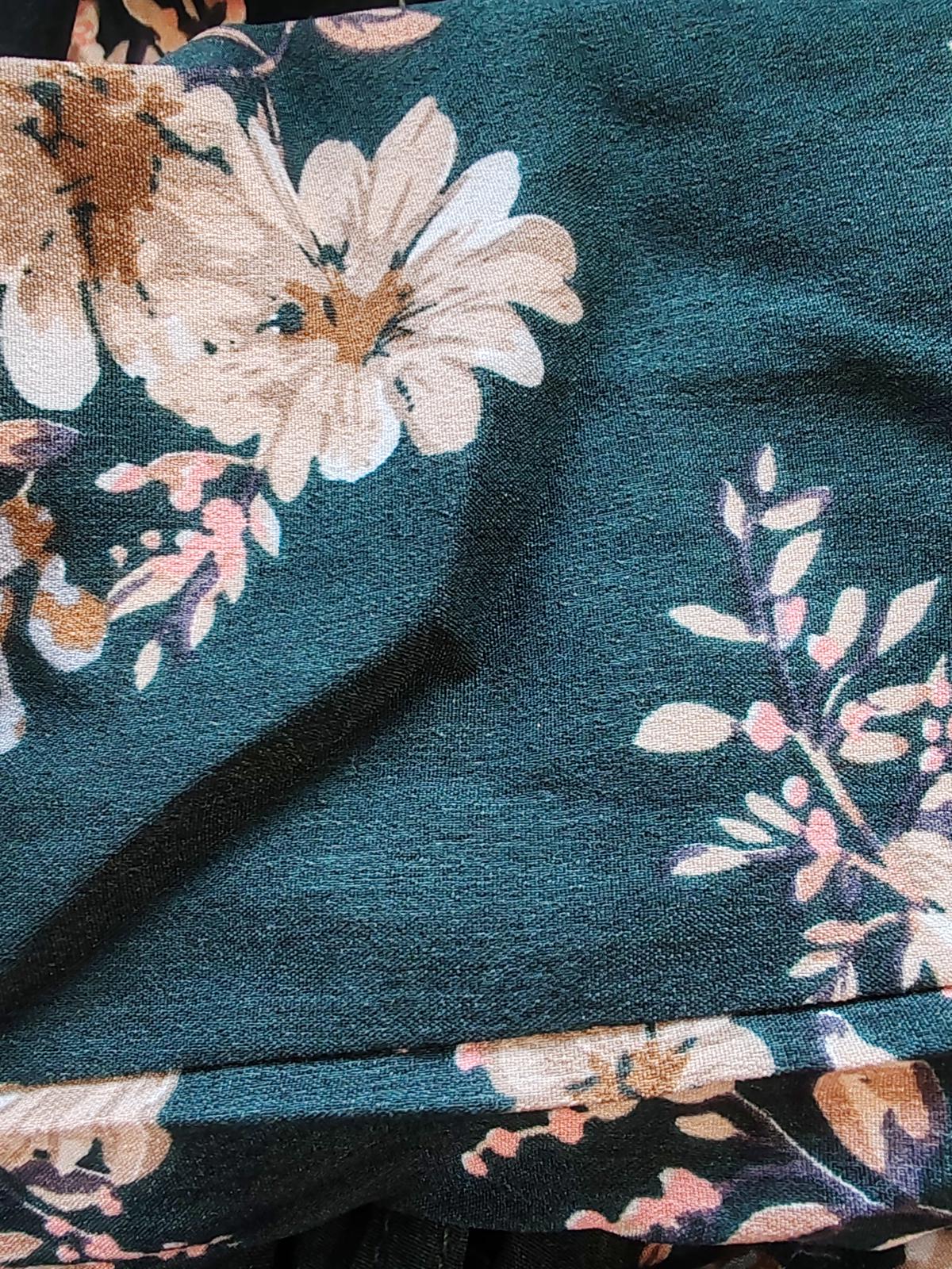 Love Sunshine | UK 10 | Dark Green Shirt Dress | Polyester