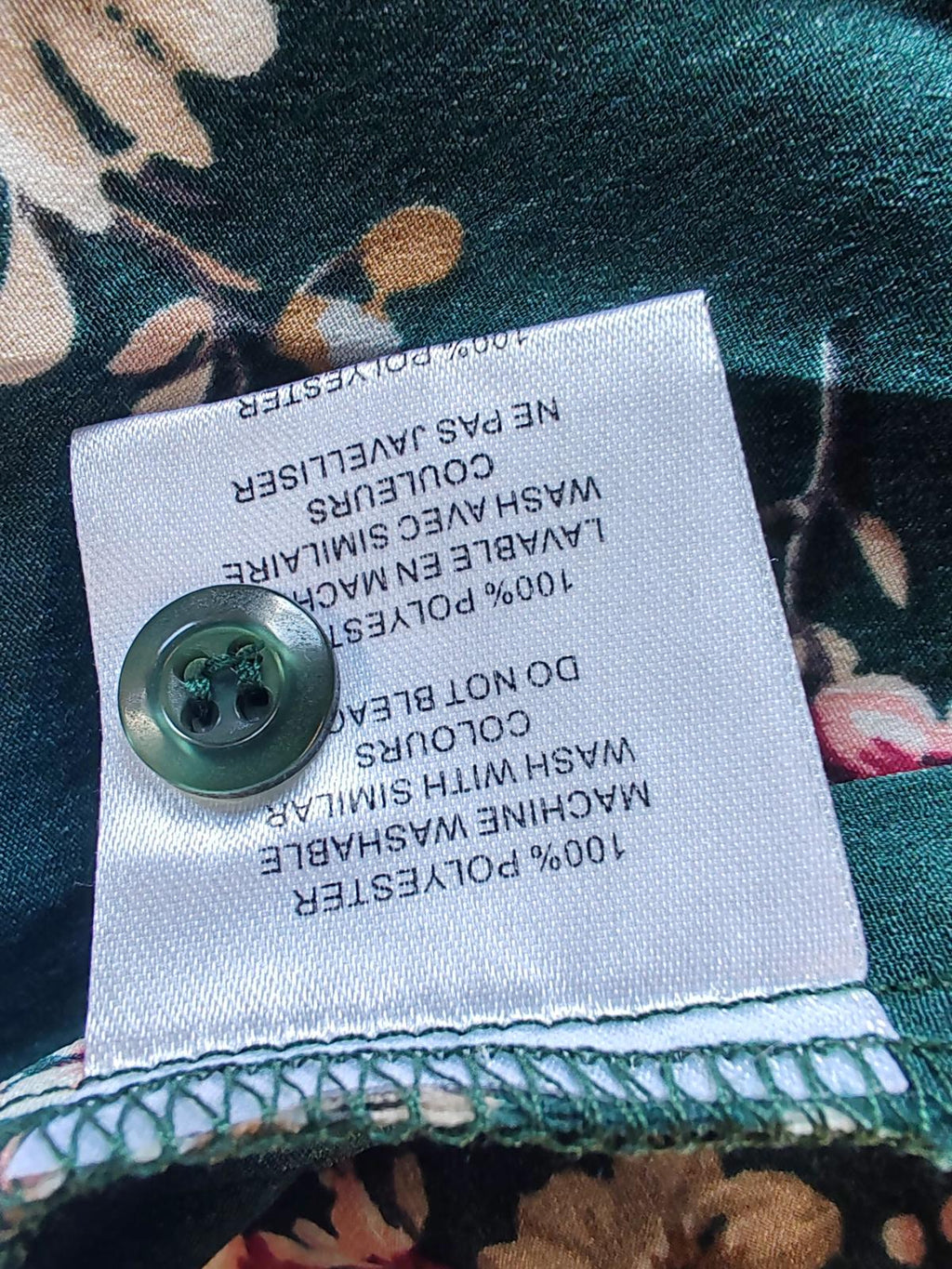 Love Sunshine | UK 10 | Dark Green Shirt Dress | Polyester