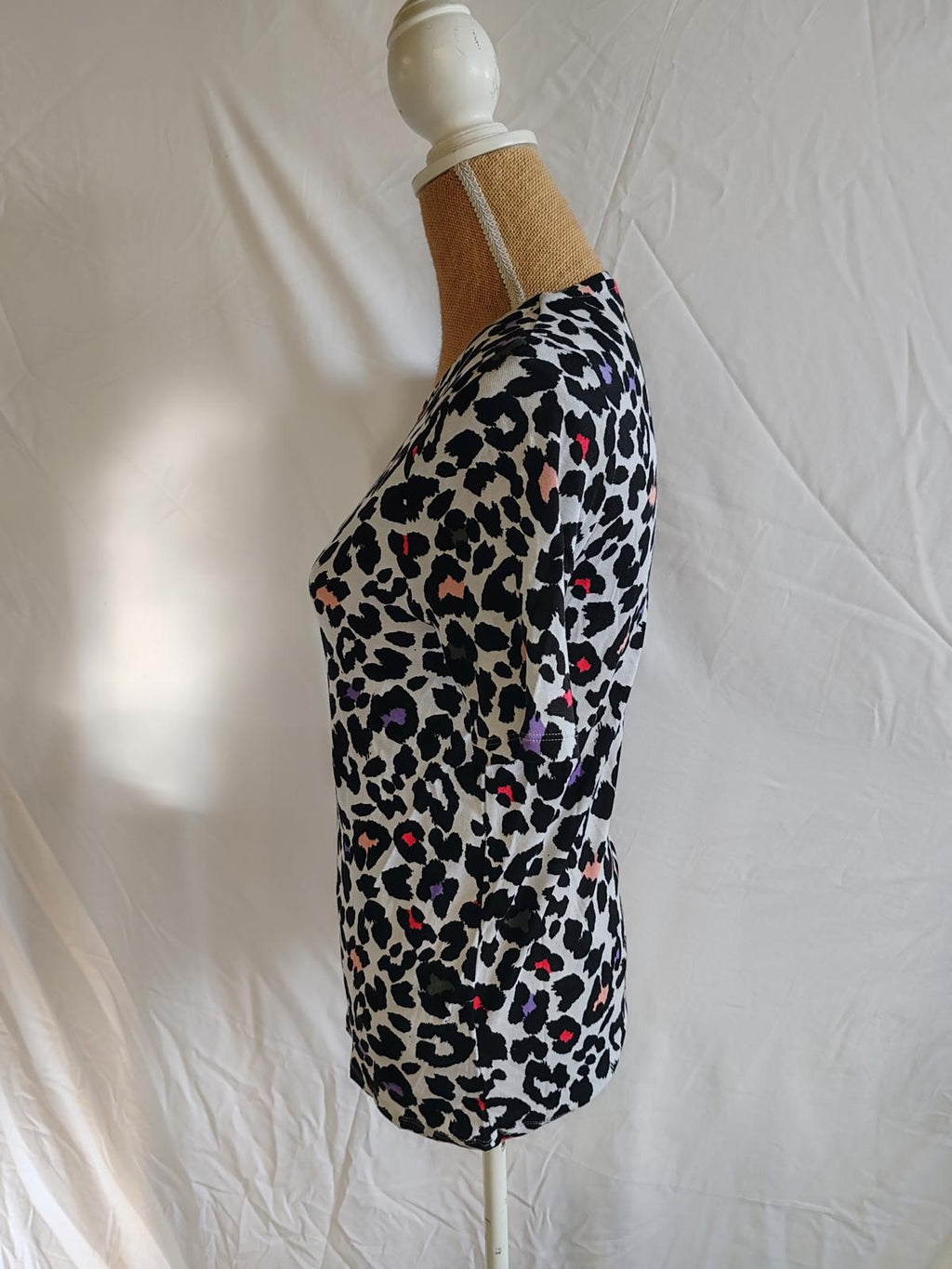 M&S | UK 14 | Leopard Print Tshirt | Cotton