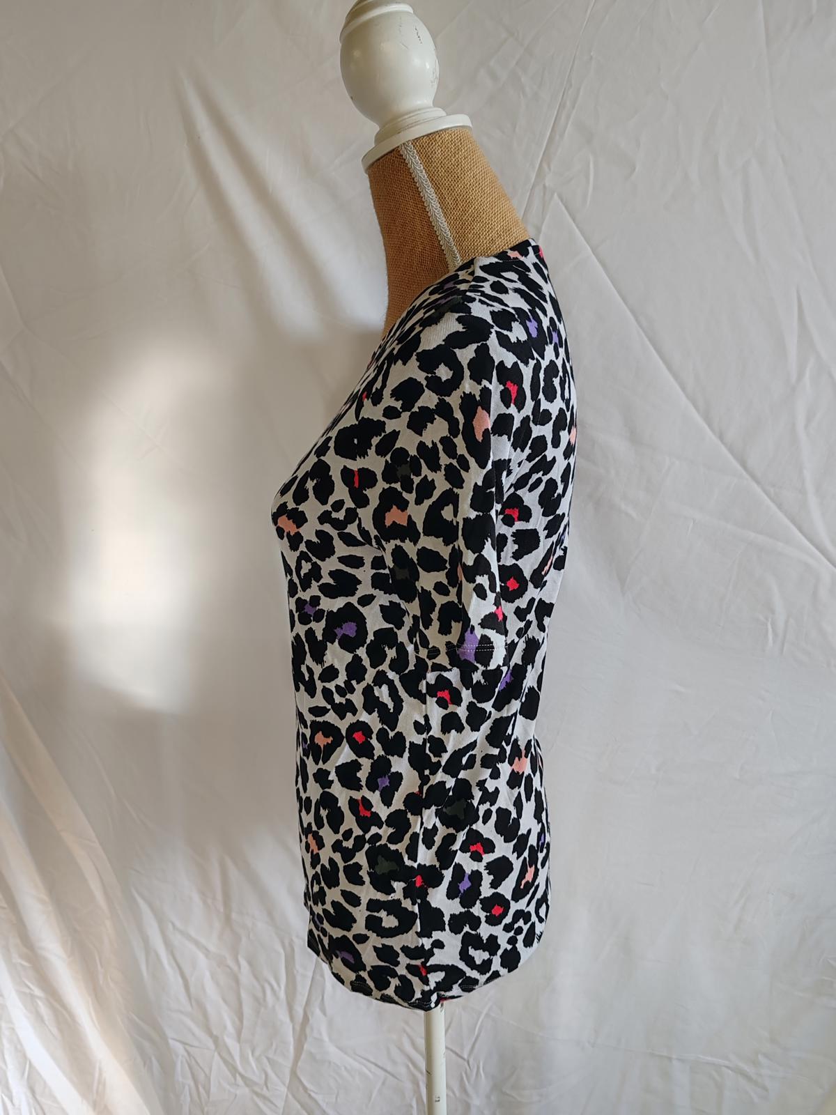 M&S | UK 14 | Leopard Print Tshirt | Cotton