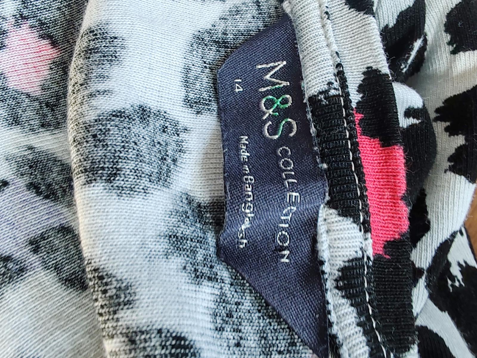 M&S | UK 14 | Leopard Print Tshirt | Cotton