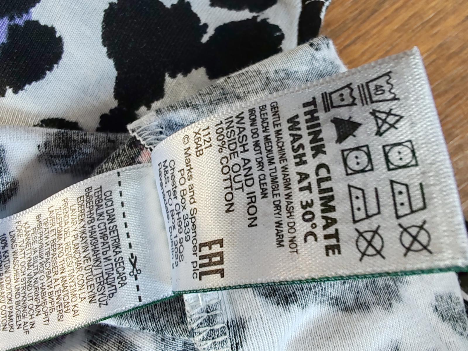 M&S | UK 14 | Leopard Print Tshirt | Cotton