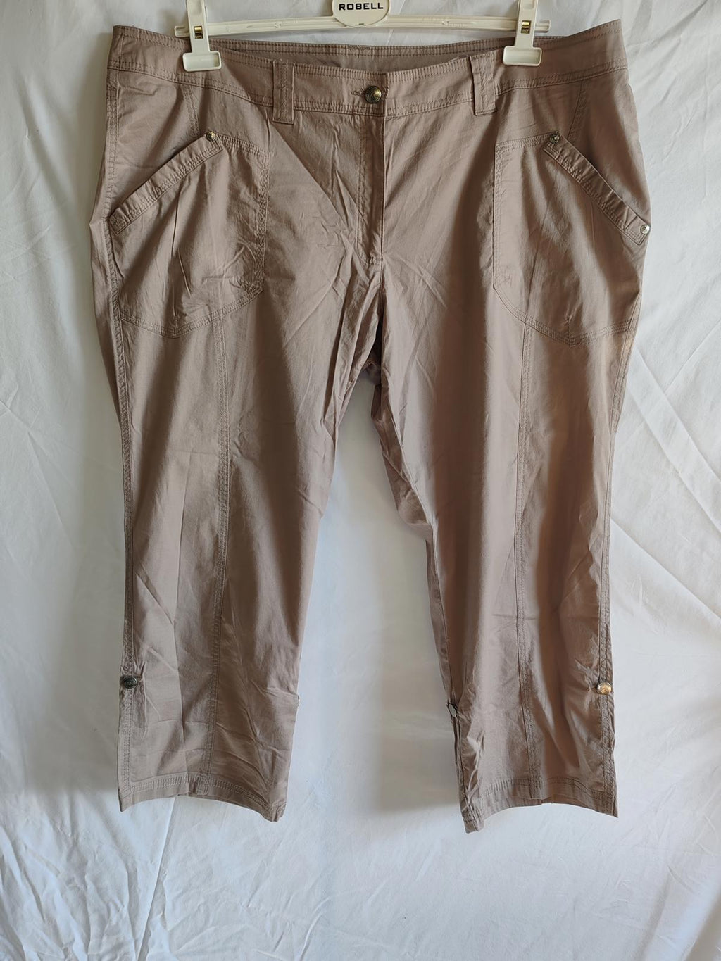 bpc | UK 24 | Beige 3/4 Pants | Cotton