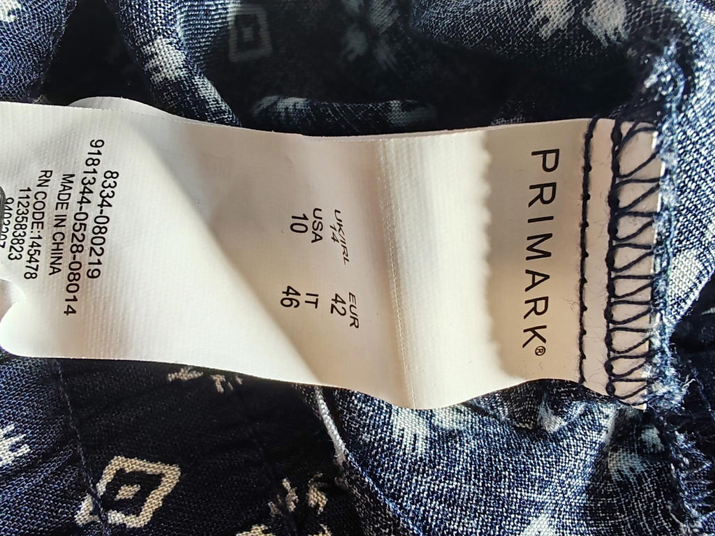 Primark | UK 14 | Navy Pants | Viscose