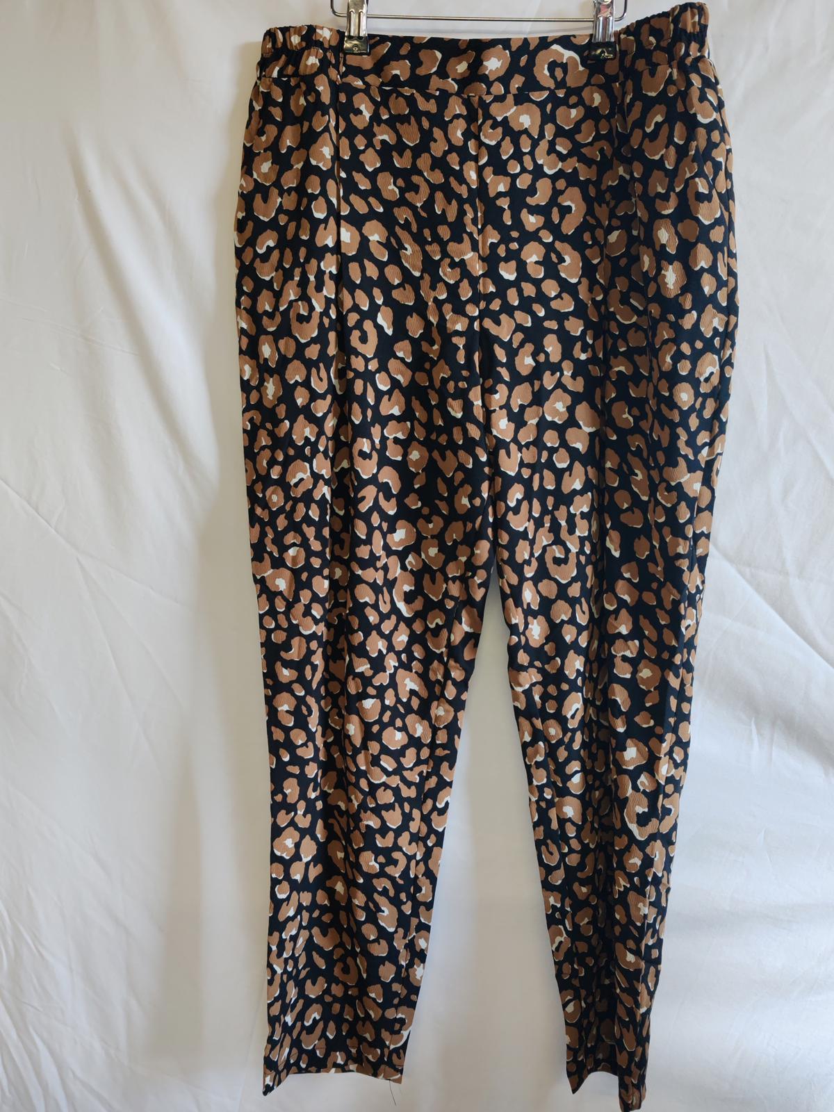 Primark | UK 14 | Leopard Print Pants | Polyester