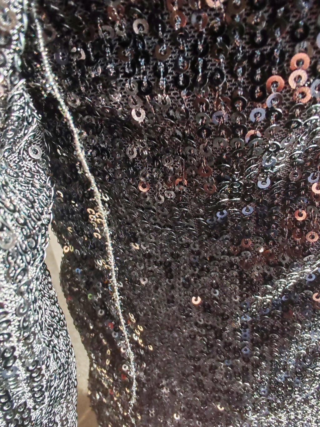 New Forever | UK 12 | Sequin Black Dress | Polyester