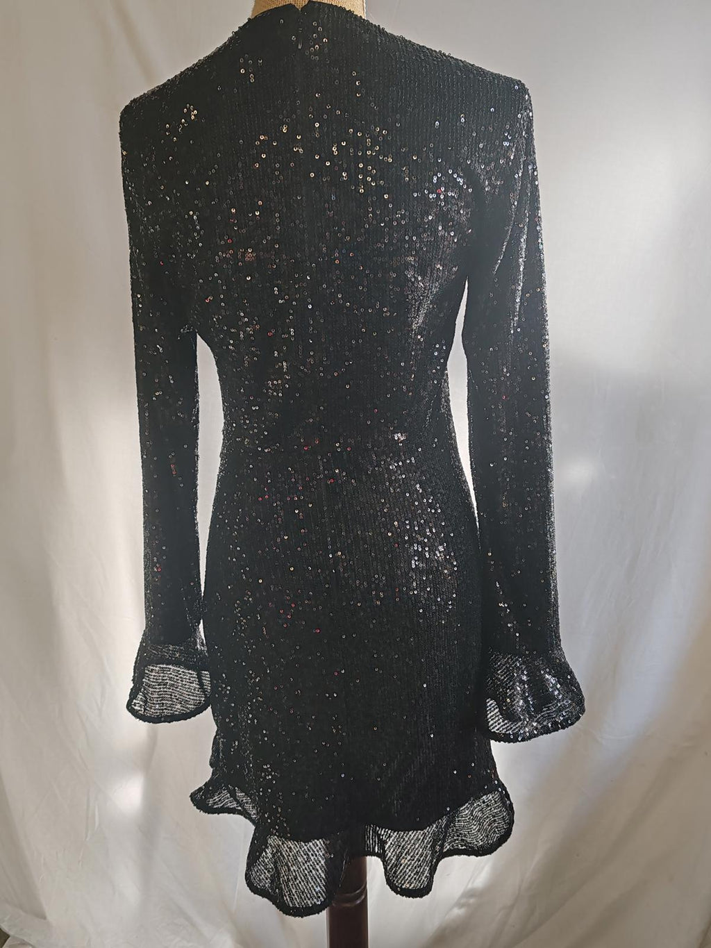 New Forever | UK 12 | Sequin Black Dress | Polyester