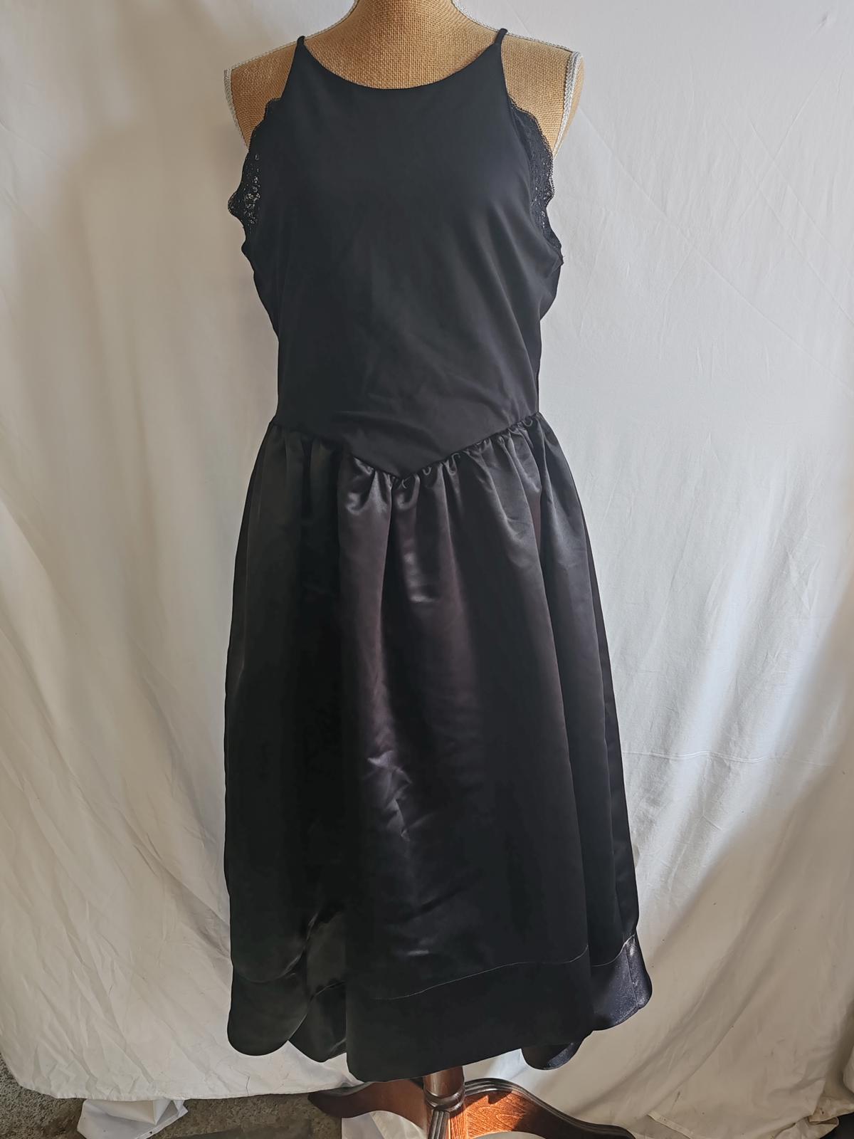 Next | UK 16 | Black Strappy Dress