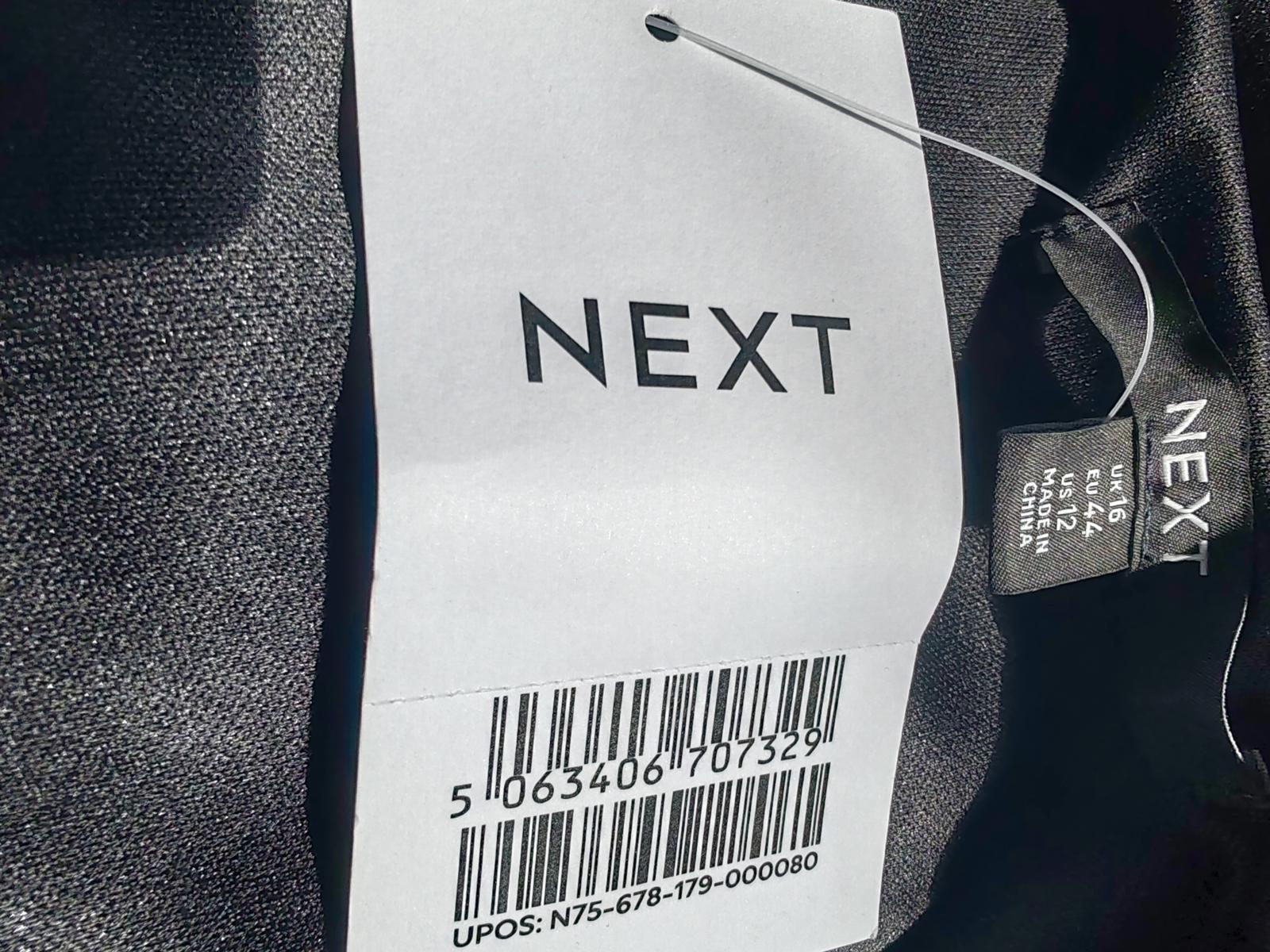 Next | UK 16 | Black Strappy Dress