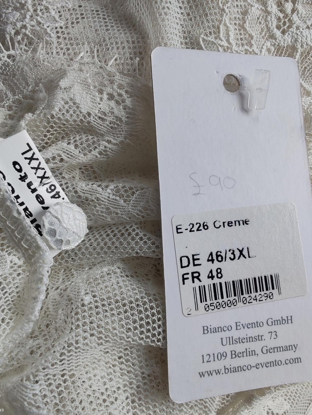 Bianco | 3XL | White Lace Bolero