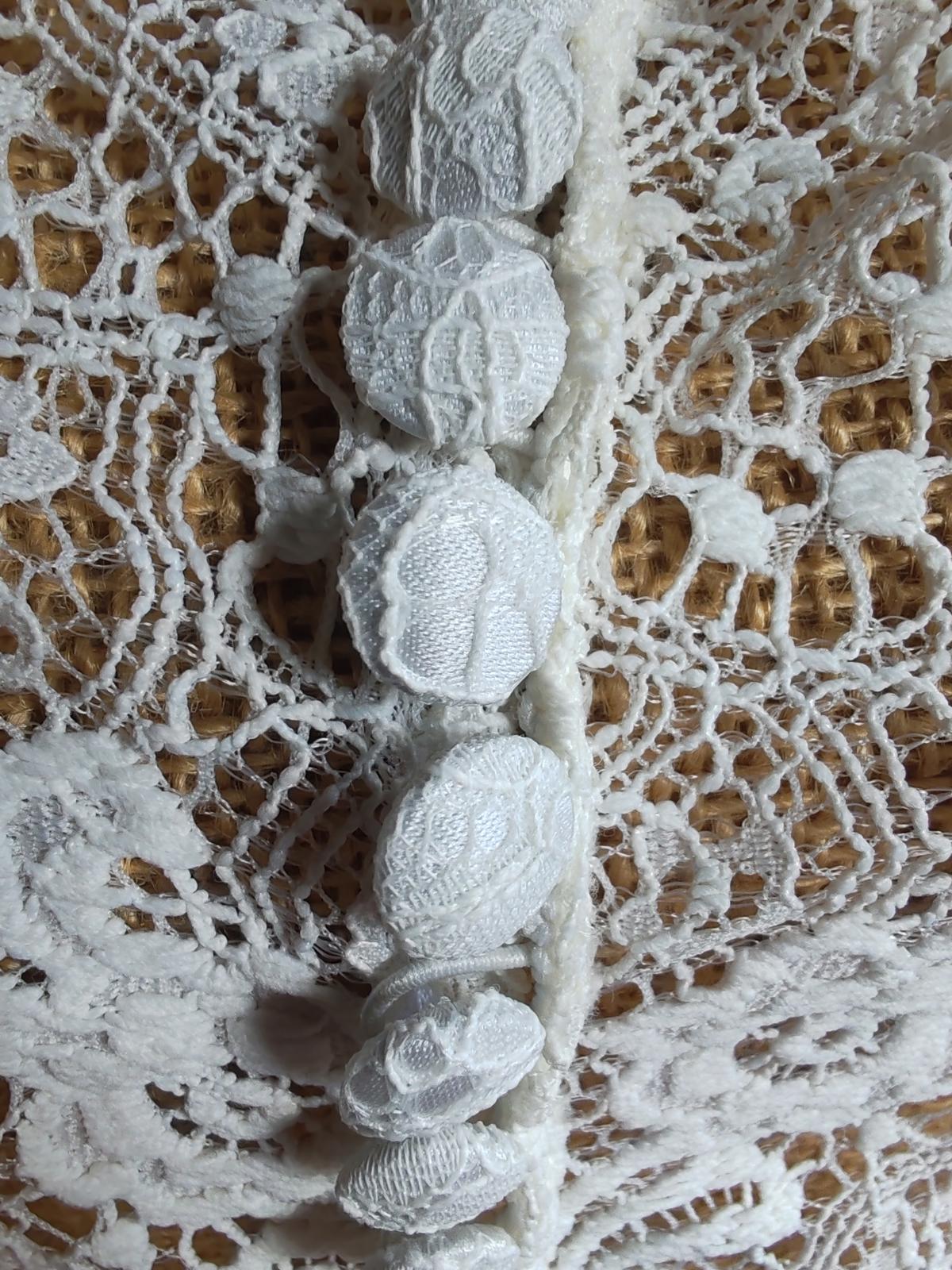 Bianco | 2XL | Lace Bolero Jacket | Polyester UK18