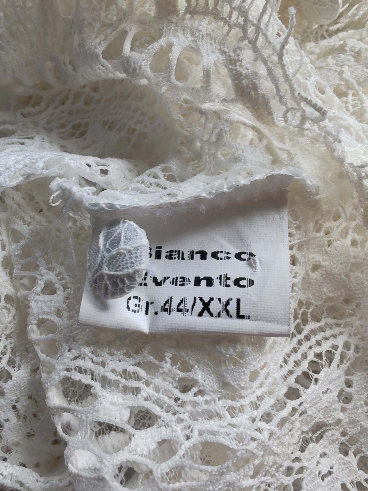 Bianco | 2XL | Lace Bolero Jacket | Polyester UK18