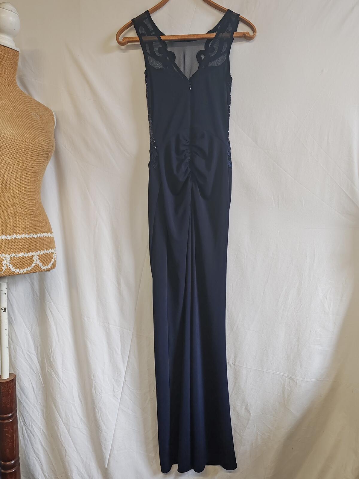 Lipsy | UK 6 | Navy Maxi Dress | Polyester