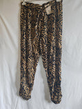 TU | UK 16 | Animal Print Trousers | Viscose