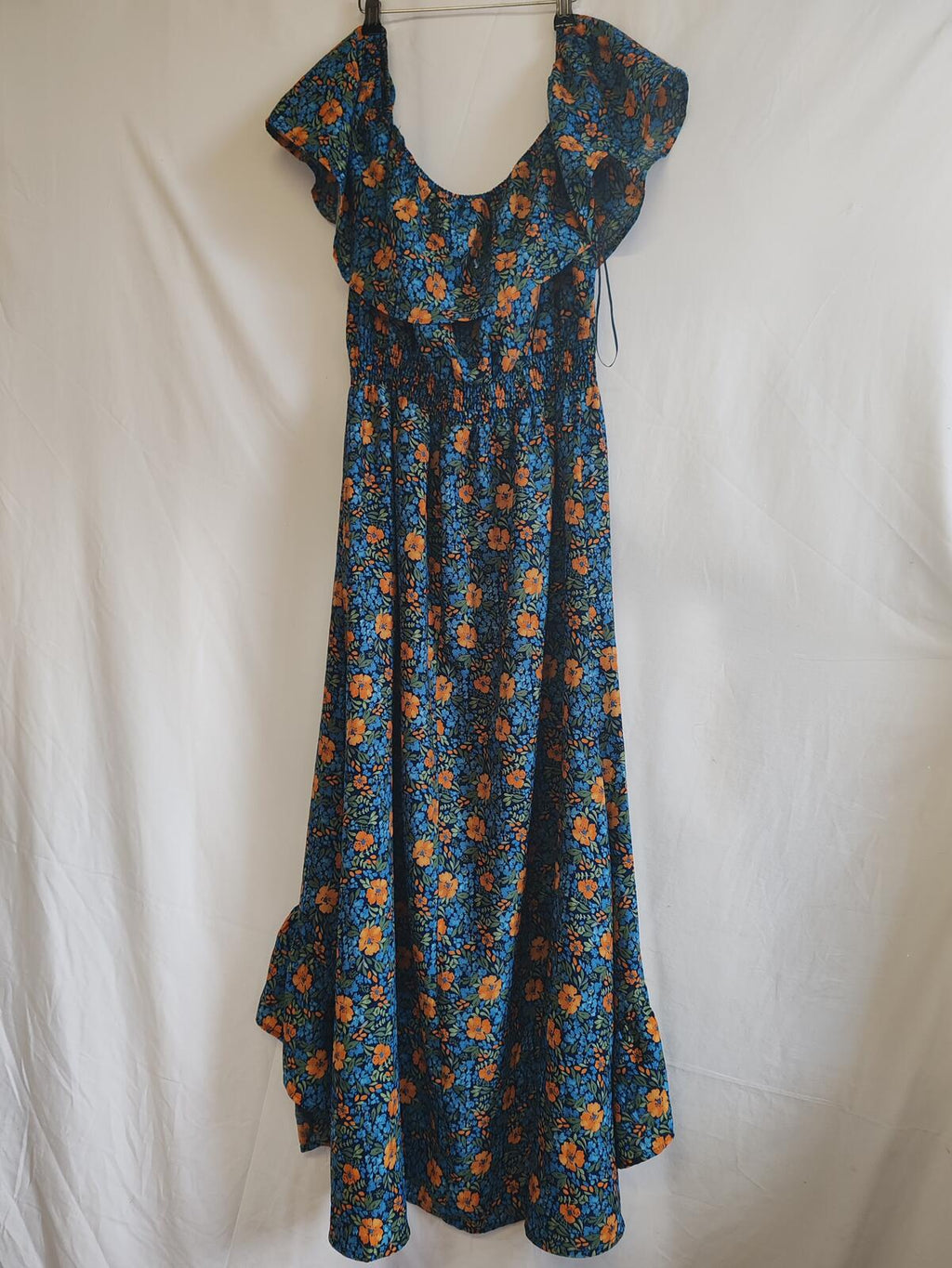 Mela London | UK 12 | Navy Floral Dress | Polyester