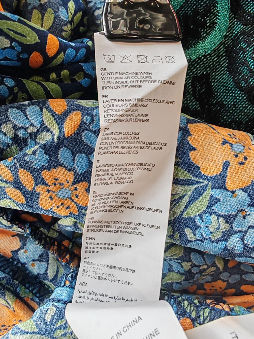 Mela London | UK 12 | Navy Floral Dress | Polyester