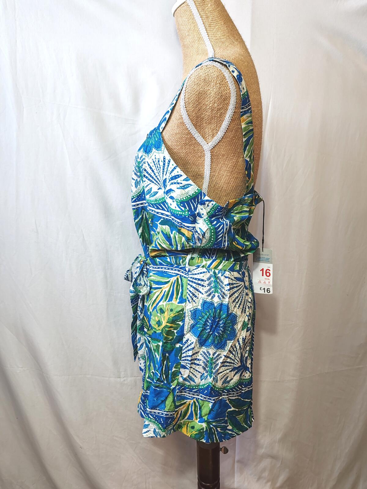 Primark | UK 16 | Romper Multicoloured Printed | Viscose