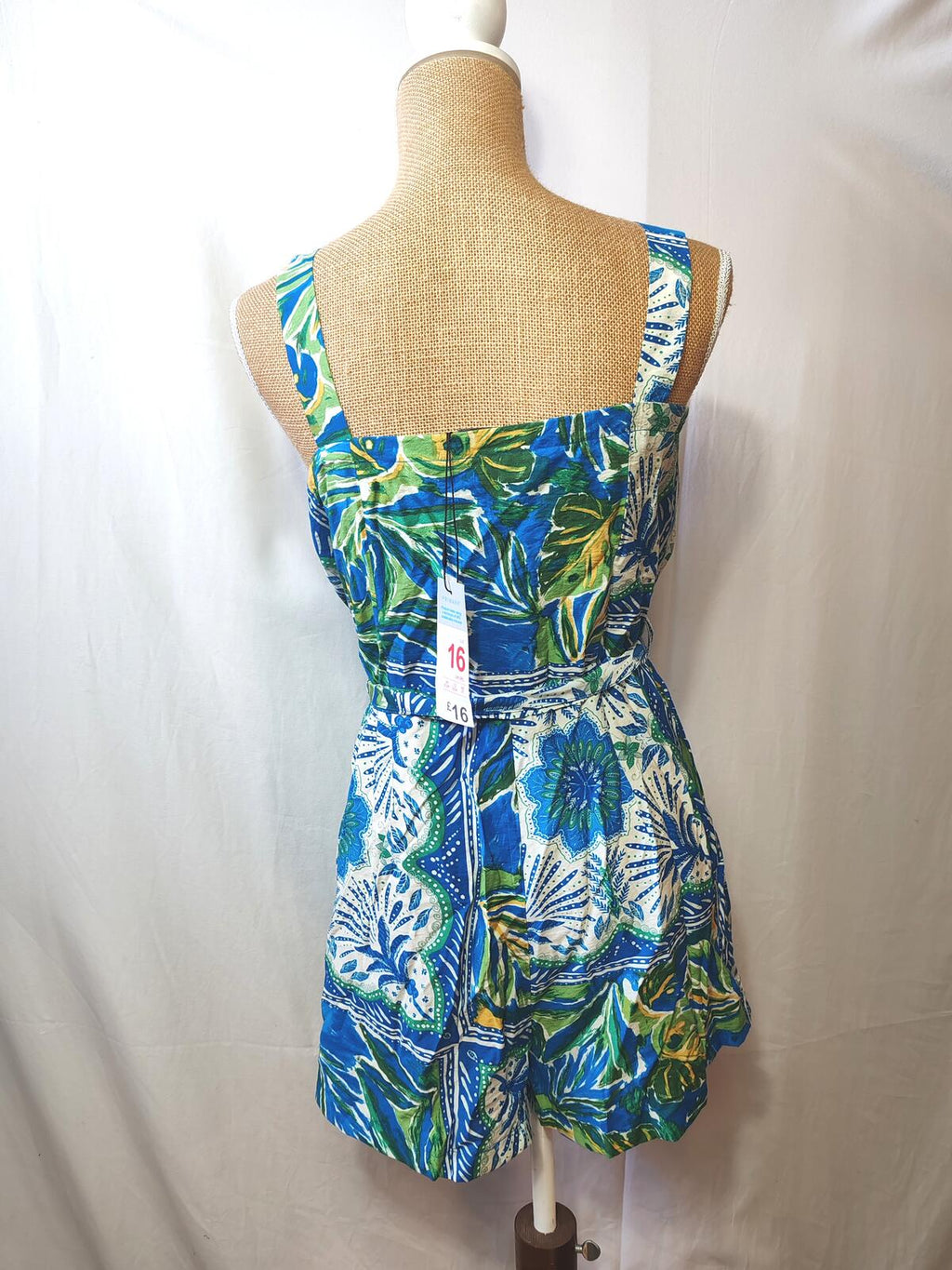 Primark | UK 16 | Romper Multicoloured Printed | Viscose
