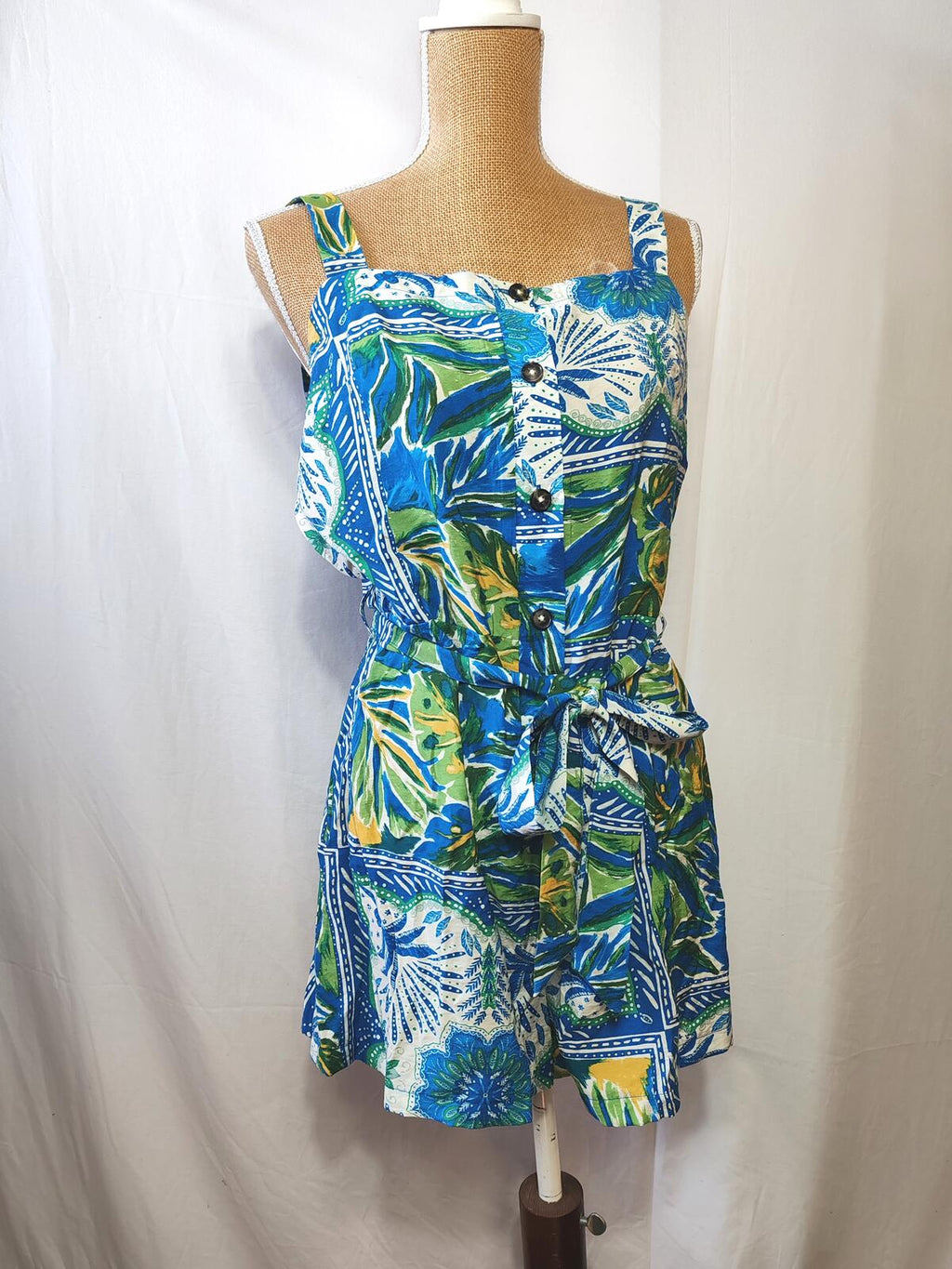 Primark | UK 16 | Romper Multicoloured Printed | Viscose