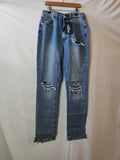Missguided | UK 8 | Jeans with Split Hem | Cotton