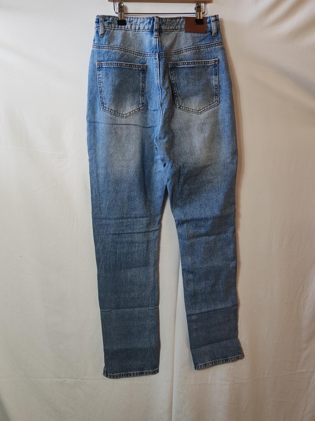 Missguided | UK 8 | Jeans with Split Hem | Cotton