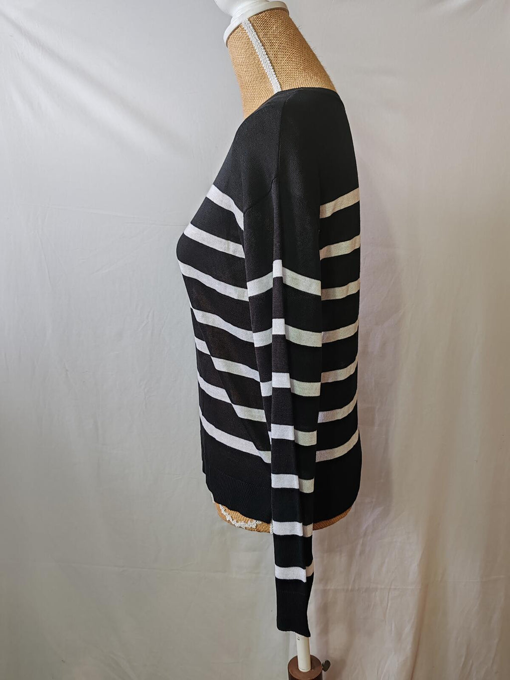 M&s | S | Black & White Jumper | Acrylic